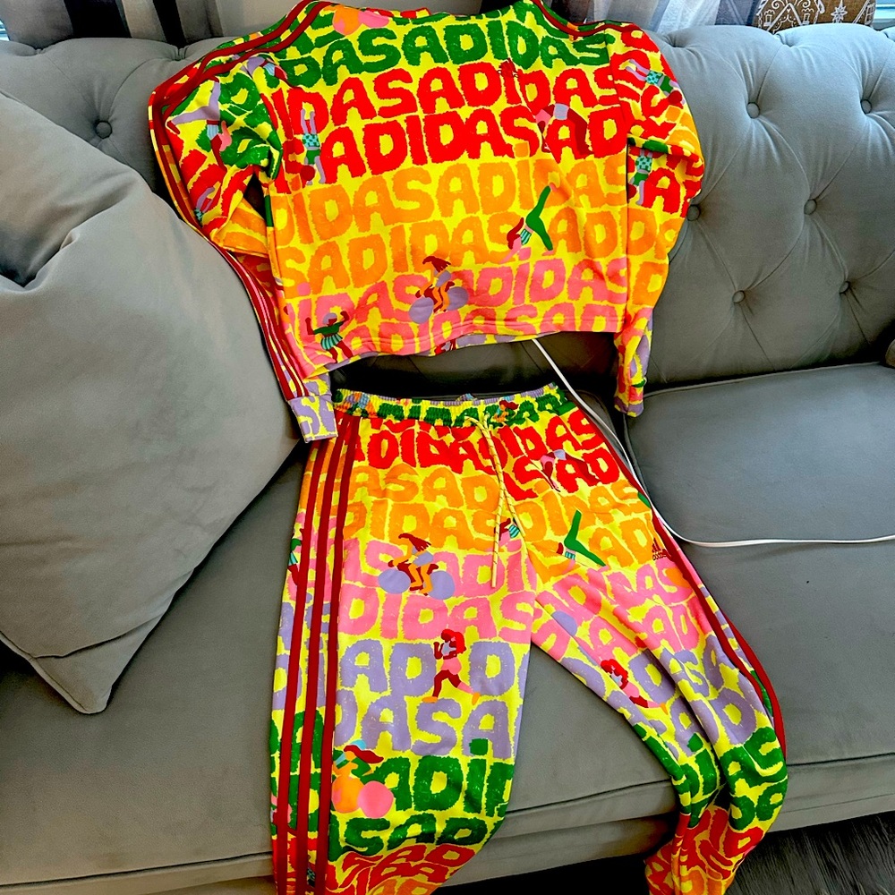 Adidas sweatsuit.  Worn 1 time.